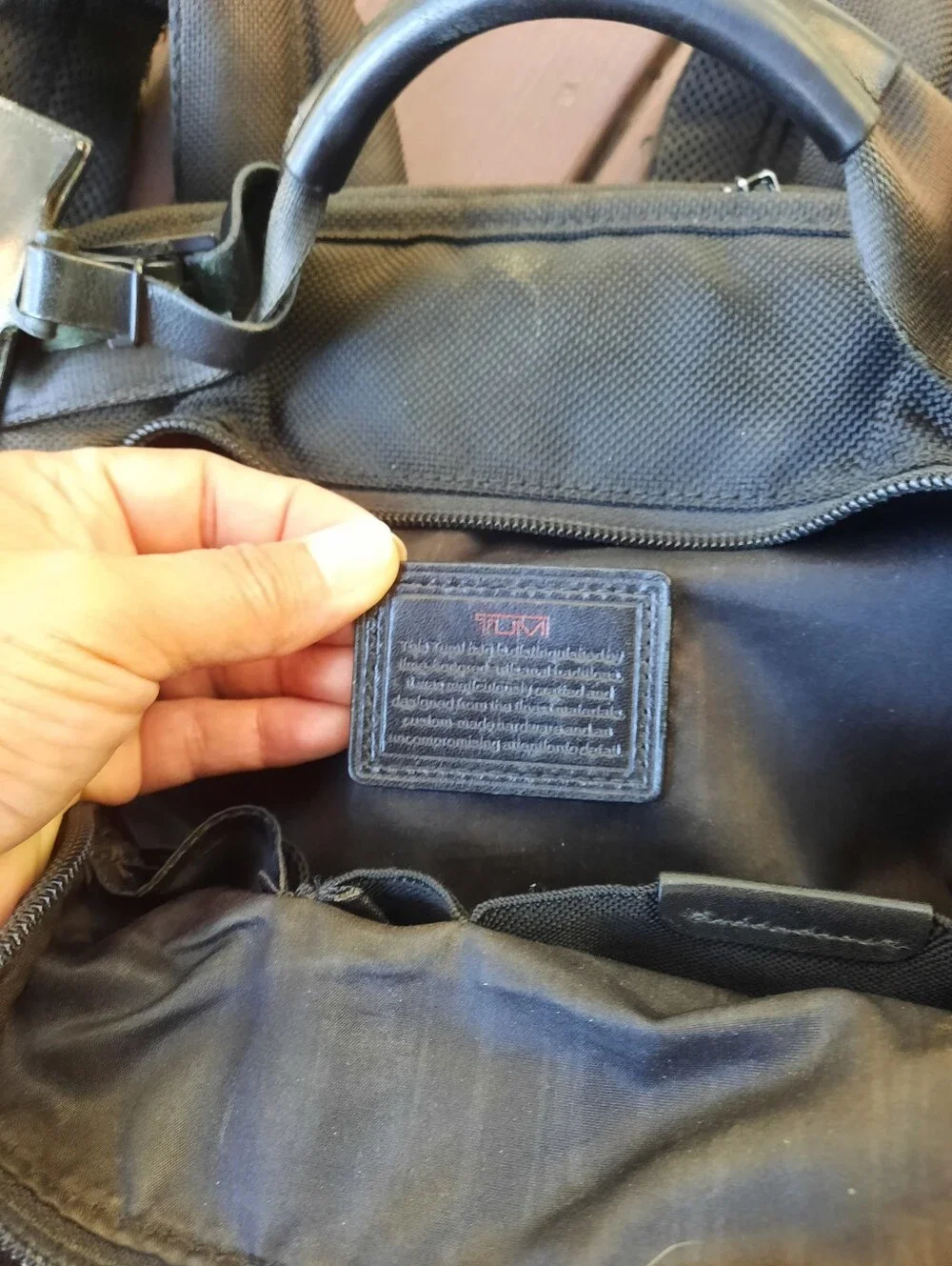 2 TUMI ALPA T-PASS Black Travel Backpack and Briefcase Set -